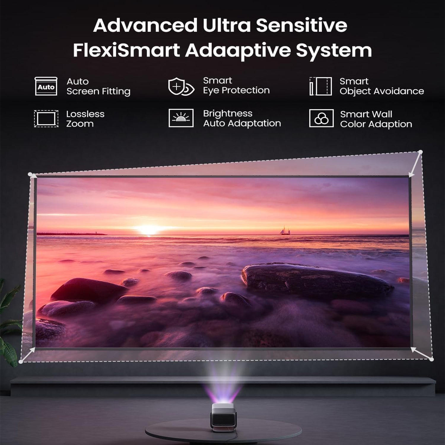 Projetor JMGO N1S Ultimate 4K a Laser para Áreas Externas com 3300 Lúmens ISO, Google TV e Netflix Integrado