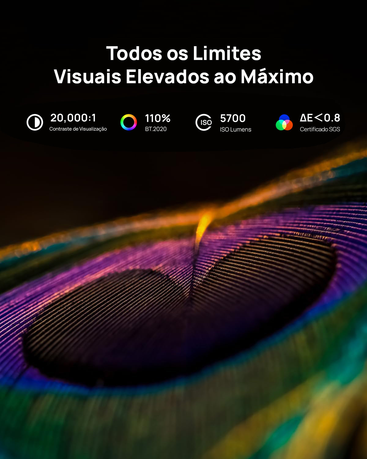 XGIMI Horizon 20 Max - 4K Laser Triplo Projetor para Home Theater com 5700 lúmens ISO