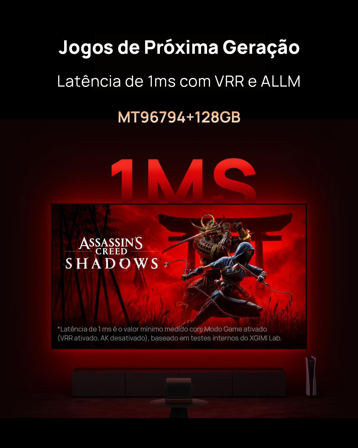 XGIMI Horizon 20 Max - 4K Laser Triplo Projetor para Home Theater com 5700 lúmens ISO