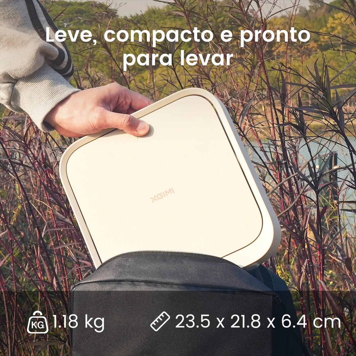 XGIMI Elfin Flip Projetor Portátil LED 1080P 400 Lúmens ISO Com Netflix Oficial