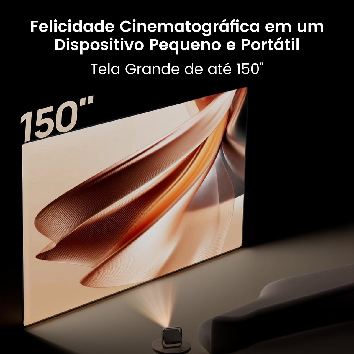 XGIMI Elfin Flip Projetor Portátil LED 1080P 400 Lúmens ISO Com Netflix Oficial