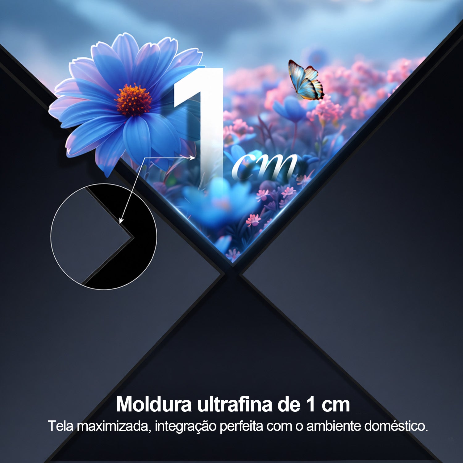 Tela de Projeção Black Series NothingProjector 4K ALR CLR para Projetor de Ultra Curta Distância, 100" e 120"