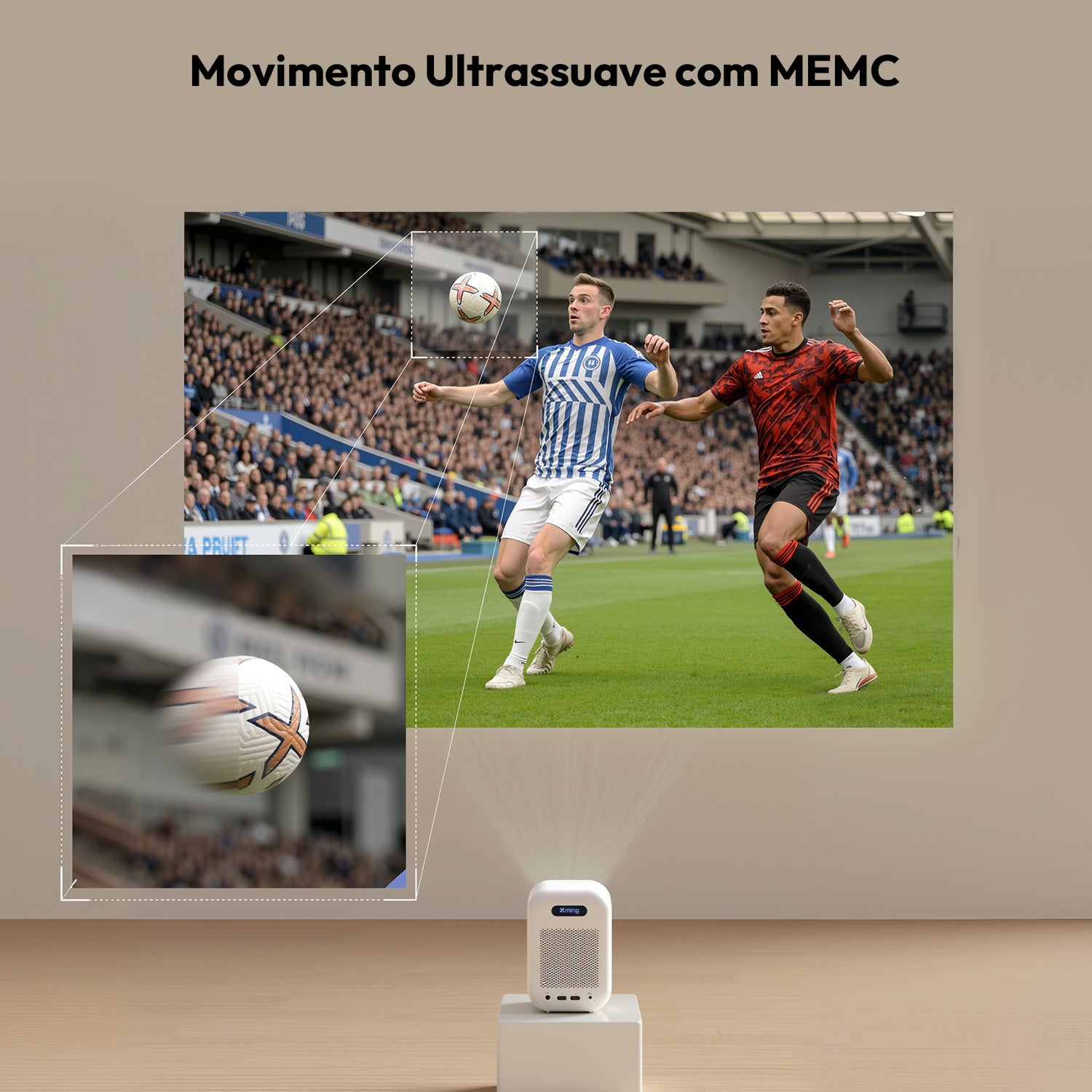 Formovie Xming Episode Two - Projetor Google TV Full HD 1080P com 300 Lúmens ISO e Netflix Licenciada