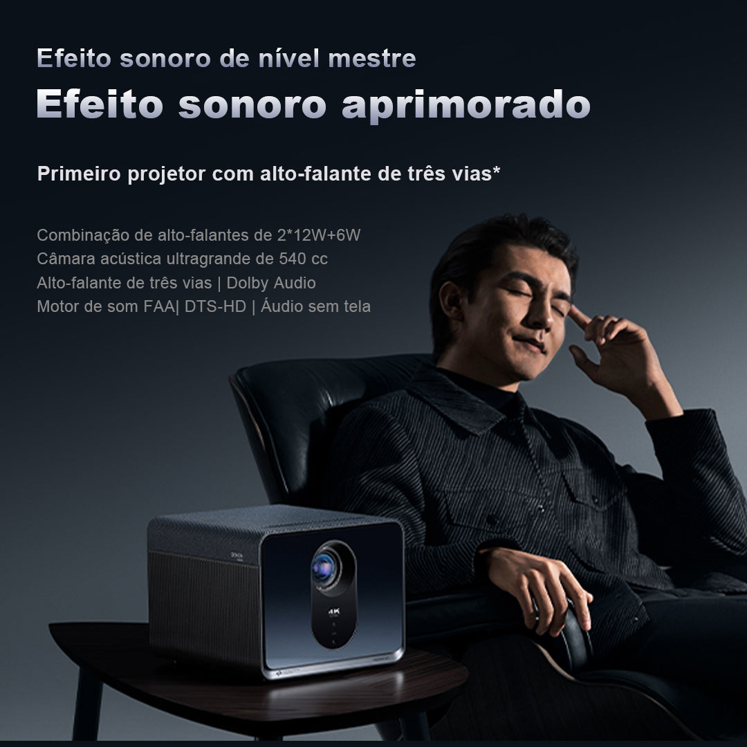 Formovie X5 No Brasil Mini Projetor Portatil 4K Laser 4500 ANSI ALPD