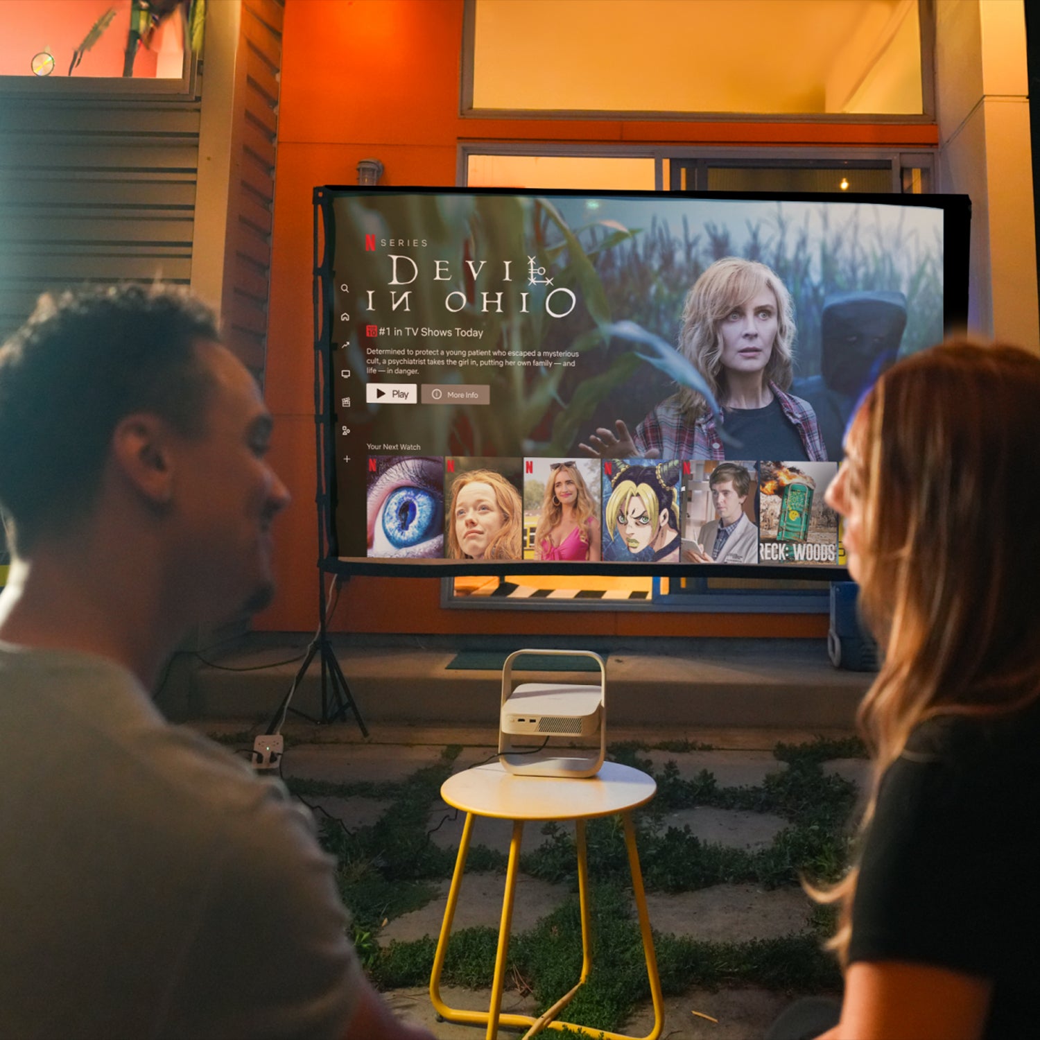 XGIMI Elfin Flip Projetor Portátil LED 1080P 400 Lúmens ISO Com Netflix Oficial