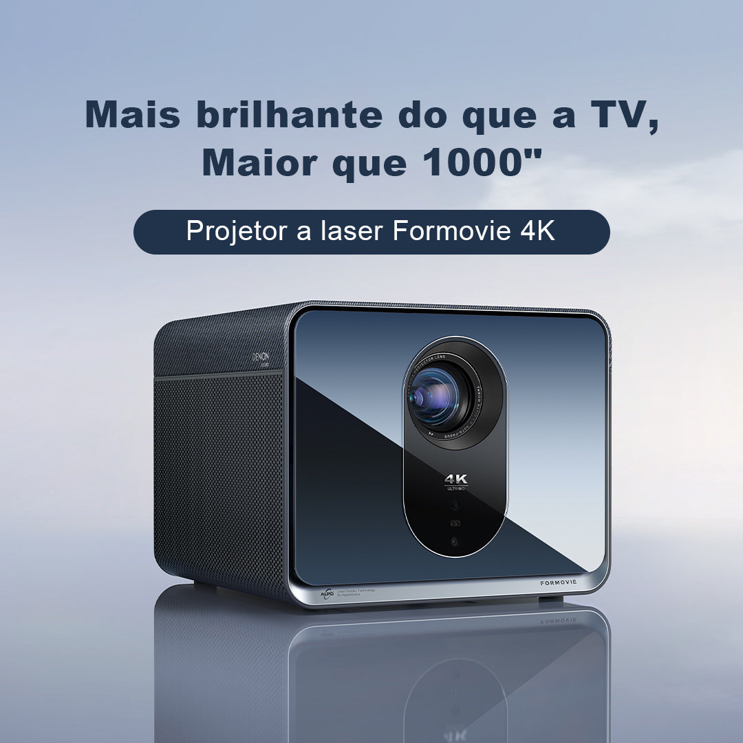 Formovie X5 No Brasil Mini Projetor Portatil 4K Laser 4500 ANSI ALPD