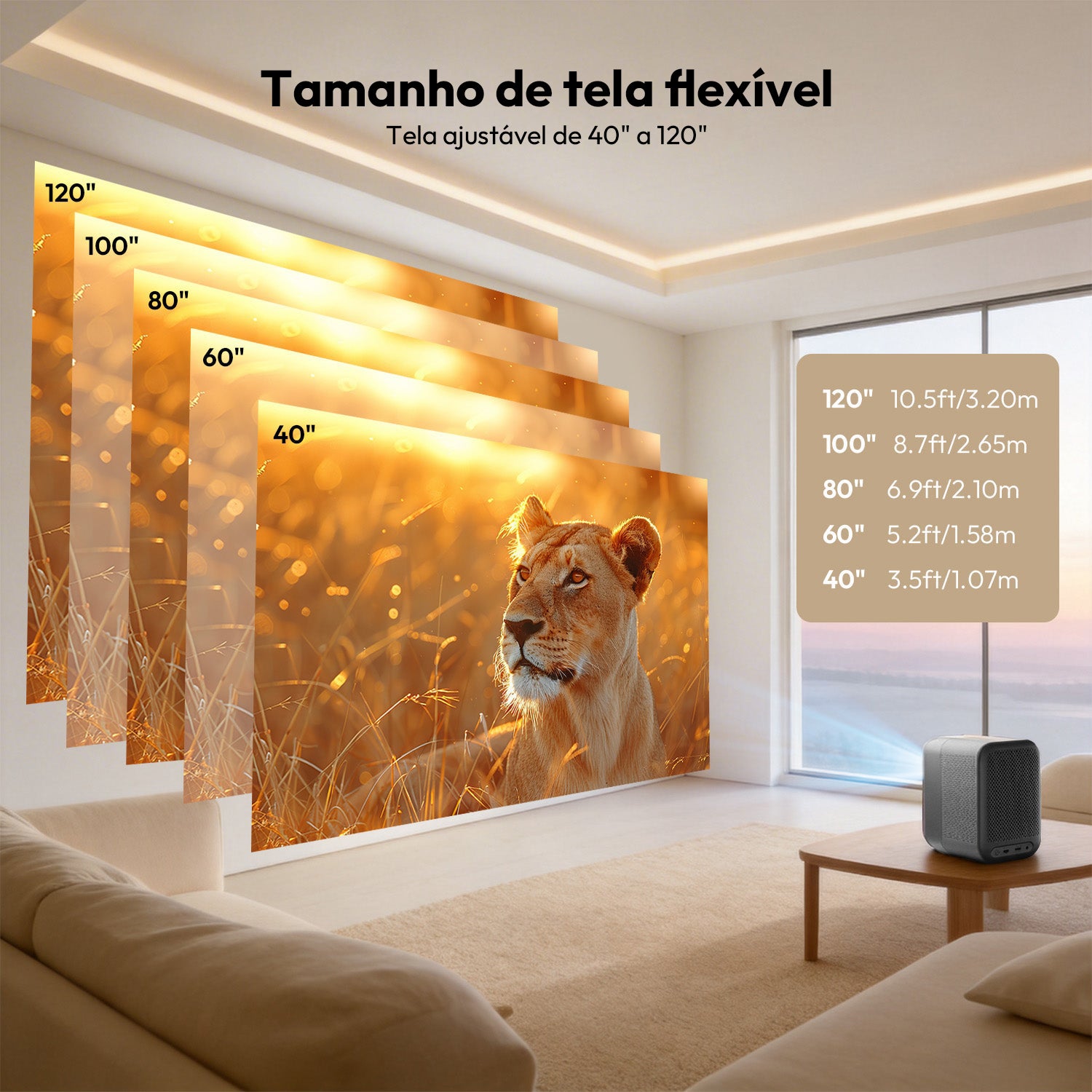 Formovie Xming Page Two - Projetor LED Google TV Full HD 1080P com 500 Lúmens ISO e Netflix Certificada