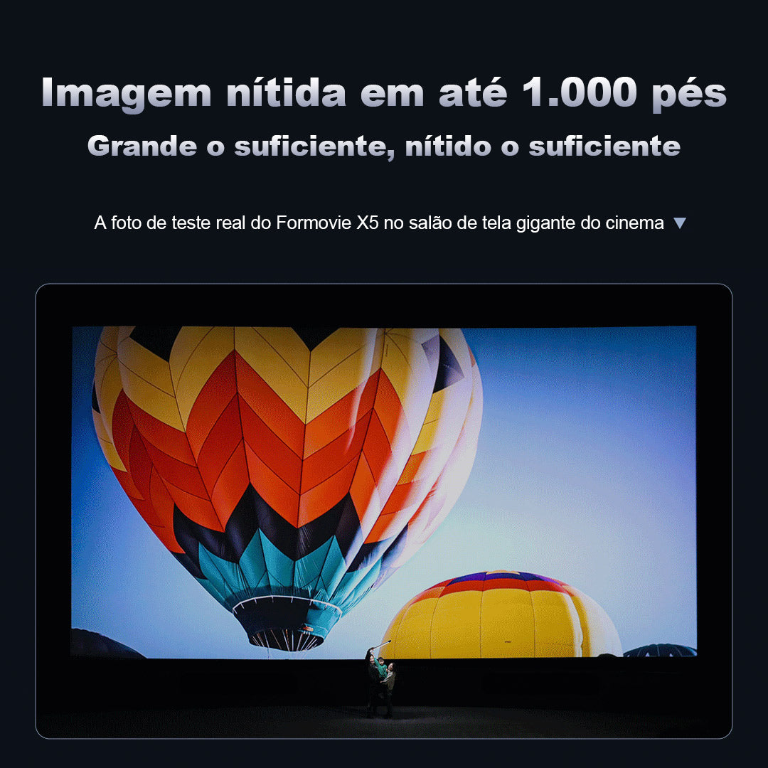 Formovie X5 No Brasil Mini Projetor Portatil 4K Laser 4500 ANSI ALPD