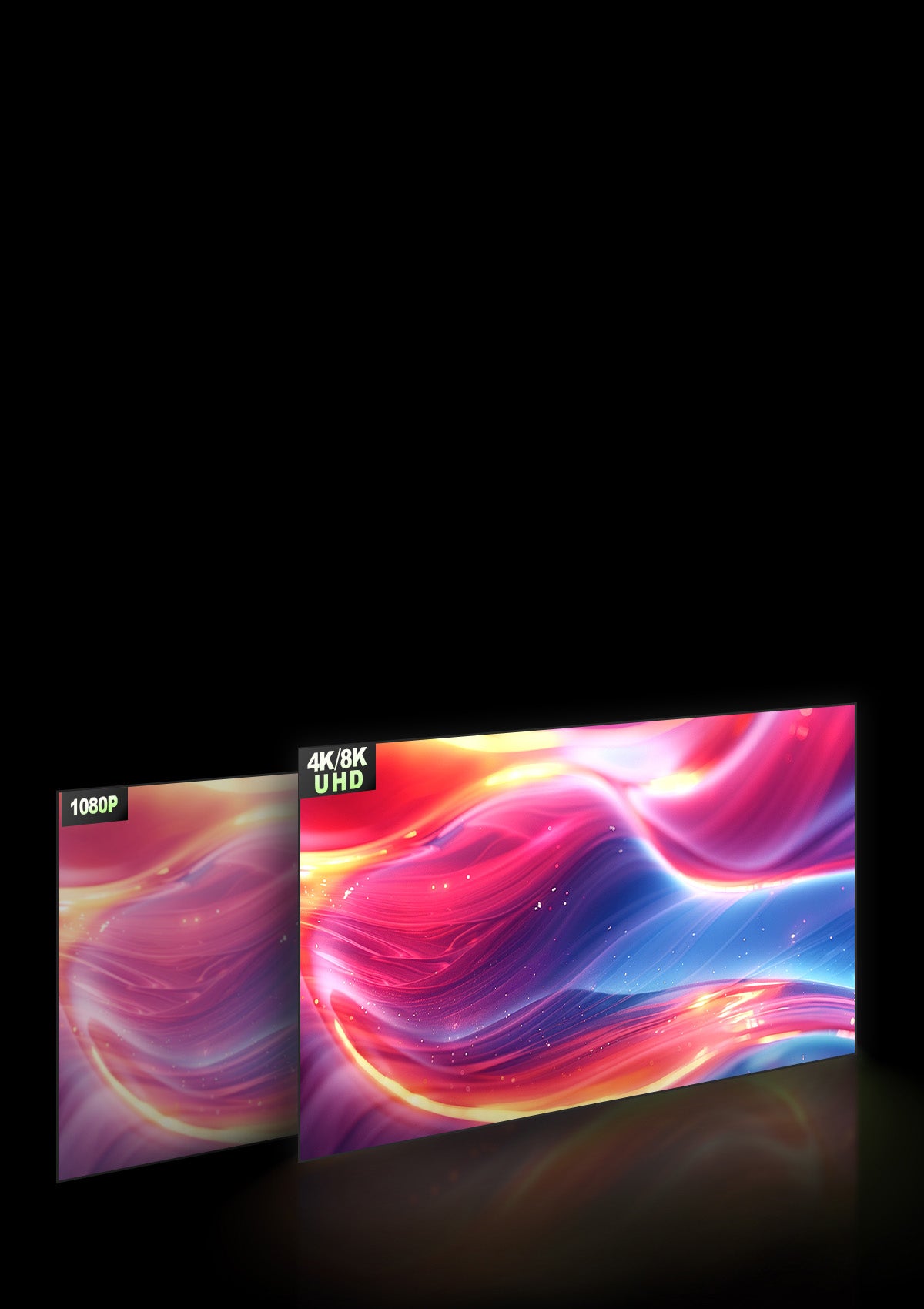 Compatibilidade UHD 4K/8K da tela ALR NothingProjector