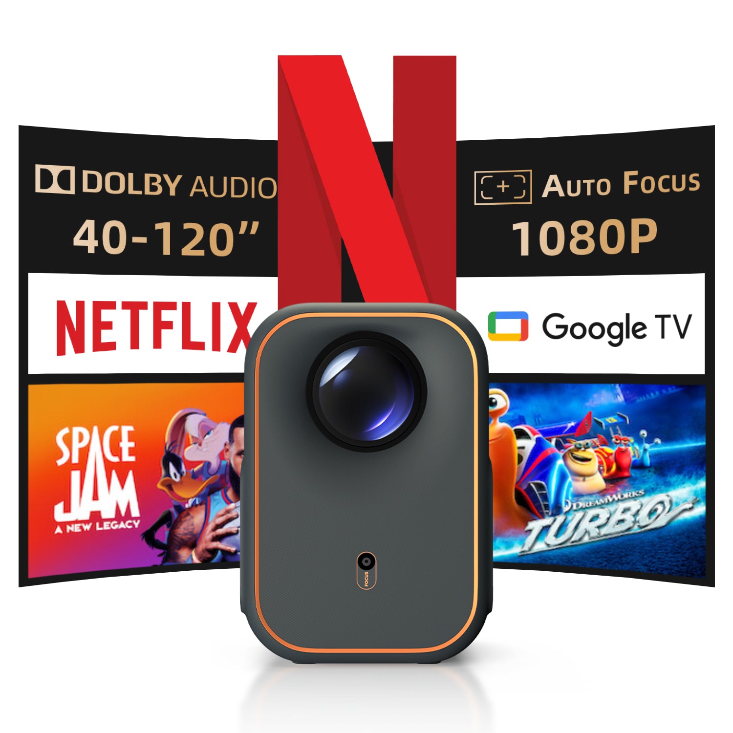 FS- Formovie Xming Episode One Projetor LED Google TV Netflix