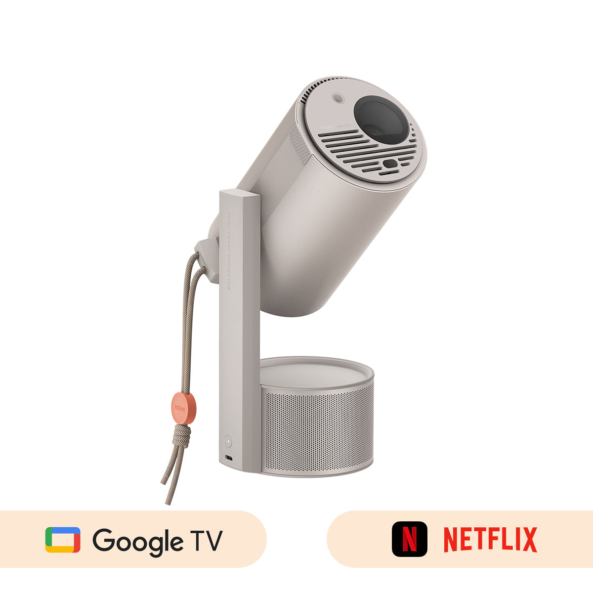 XGIMI MoGo 3 Pro Projetor LED Portátil Outdoor com Google TV e Netflix Oficial – Inclui Suporte PowerBase