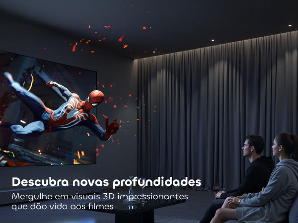Visuais 3D imersivos com novas profundidades na tela PET Crystal