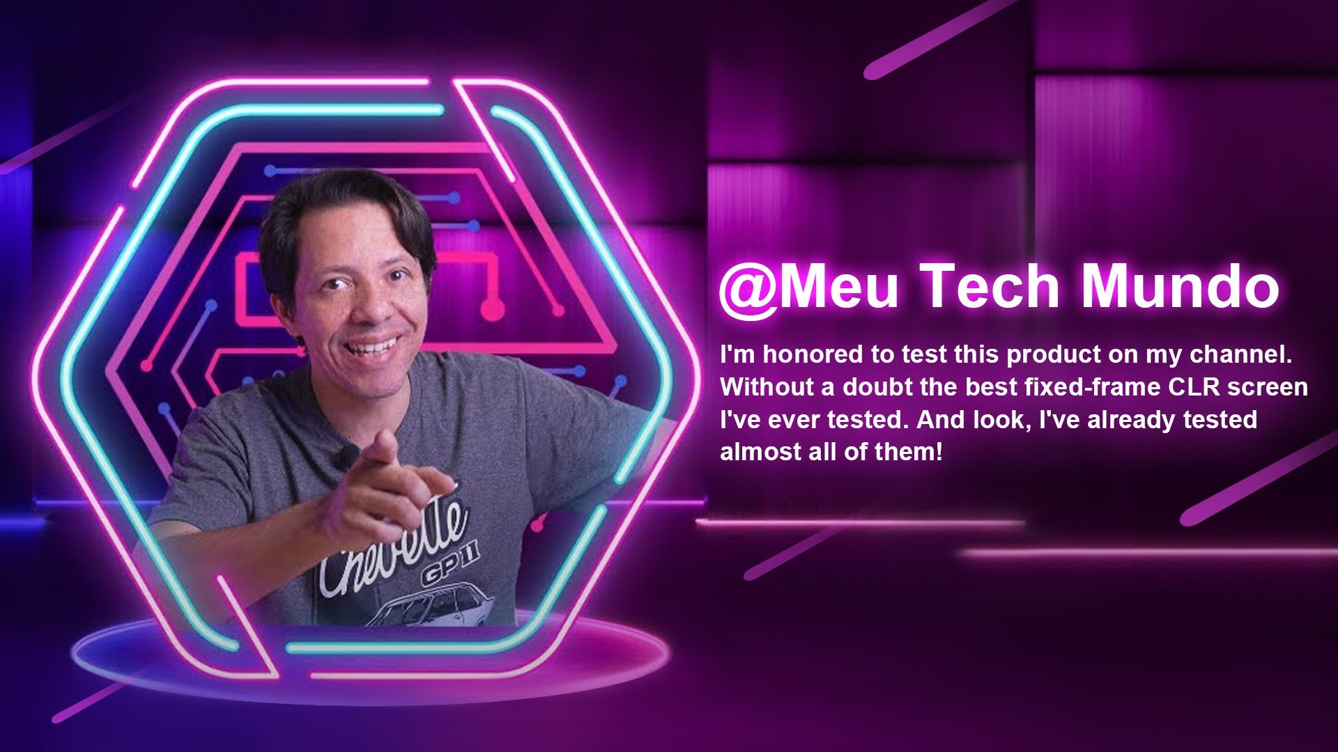 Tela de Projeção Black Series NothingProjector 4K ALR CLR para Projetor de Ultra Curta Distância, 100" e 120"