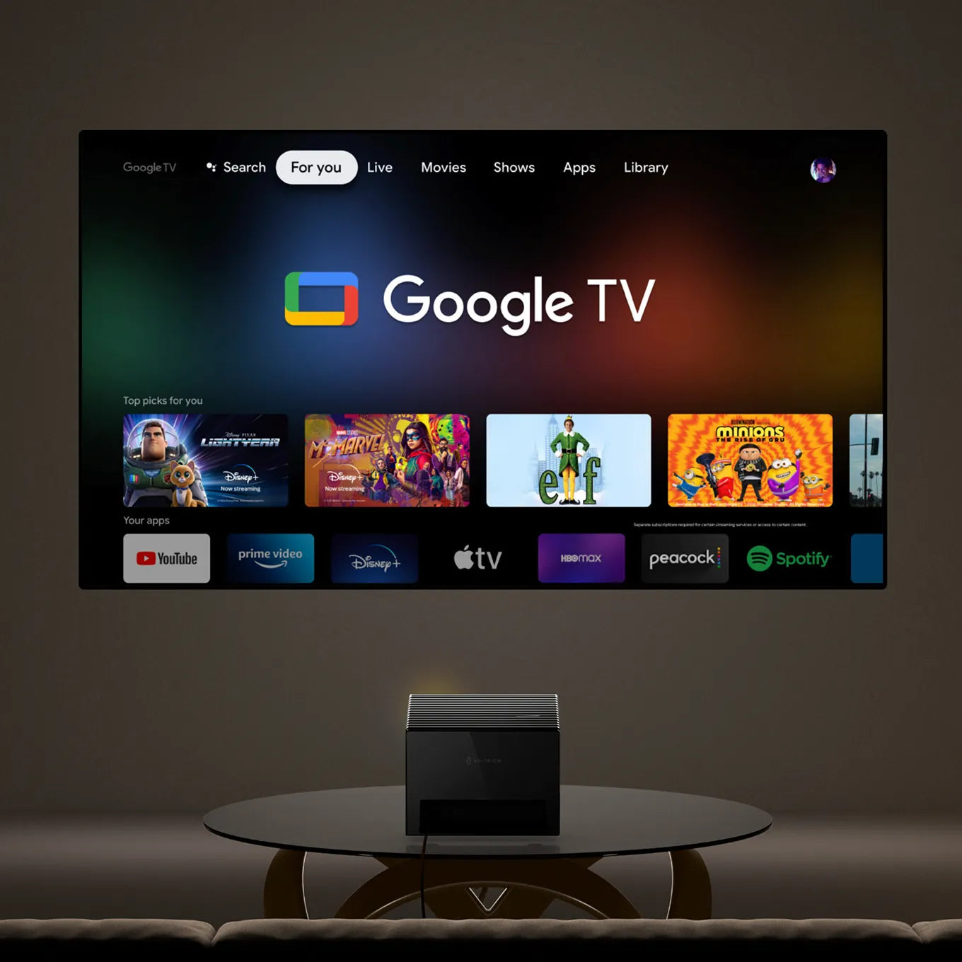 Valerion VisionMaster Max - Projetor de Longa Distância DLP 4K Laser 3