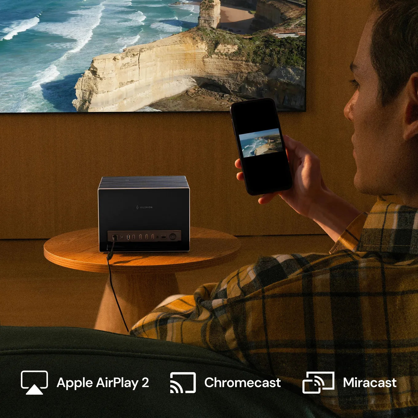 Valerion VisionMaster Max Projetor 4K Laser RGB Triplo 3500 Lúmens ISO