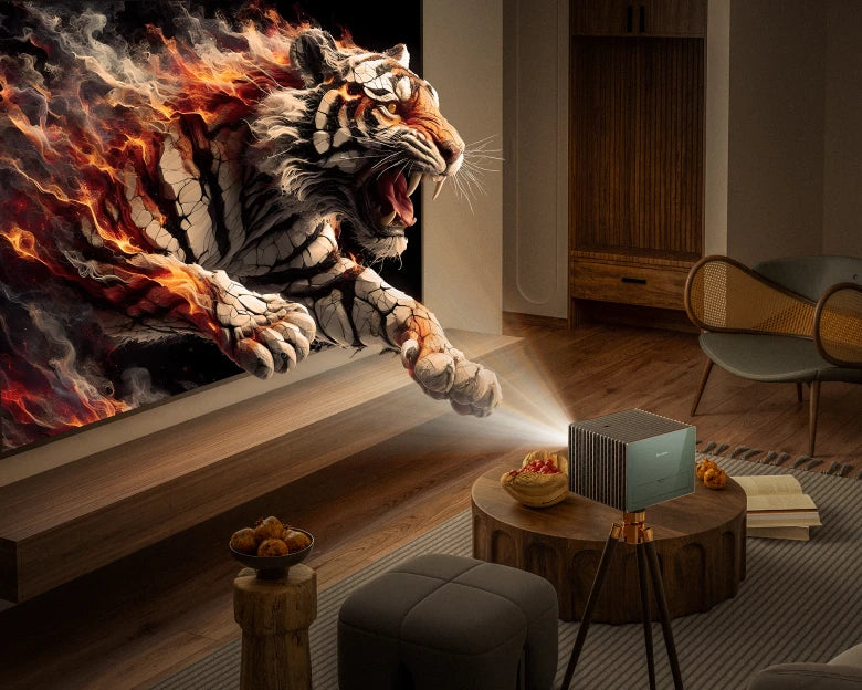 Valerion VisionMaster Pro 2 - Projetor de Longa Distância 4K Laser 3D
