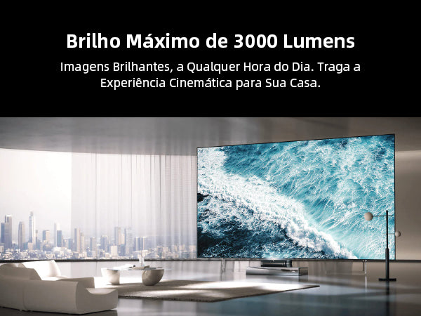 AWOL Vision LTV-3000 Pro - Projetor Triplo Laser de Ultra Curta Distância 4K 3D RGB Dolby Vision & Atmos HDR10+