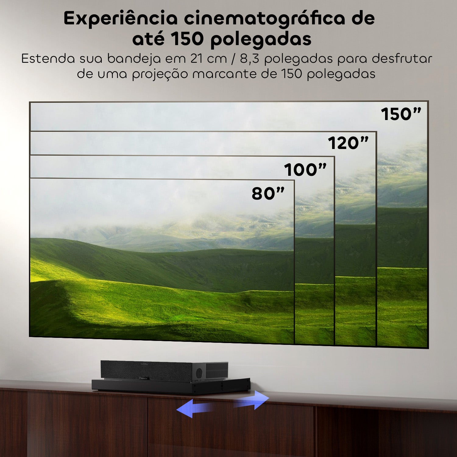 Suporte Retrátil Inteligente para Projetor de Curta Distância (UST)