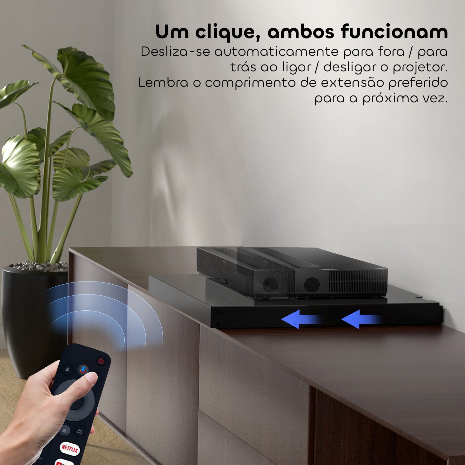 Suporte Retrátil Inteligente para Projetor de Curta Distância (UST)