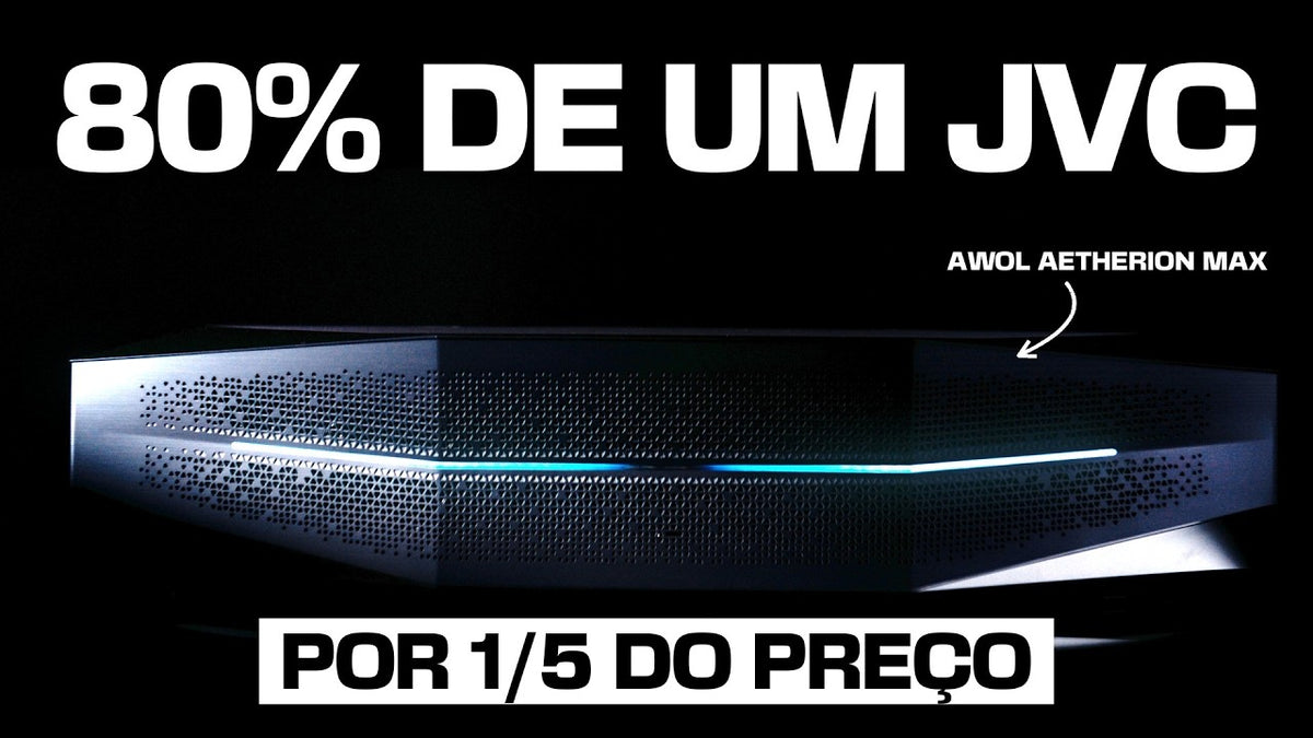 Review do projetor AWOL Vision Aetherion Max com tela de 120 polegadas, desempenho de um JVC por 1/5 do preço