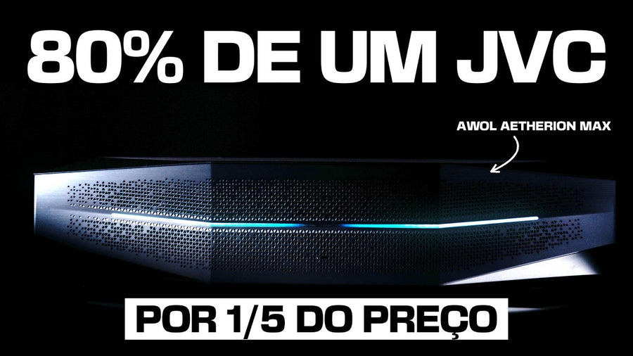 Aetherion Max REVIEW - NOVO PROJETOR com 120 Polegadas na Area GAMER.