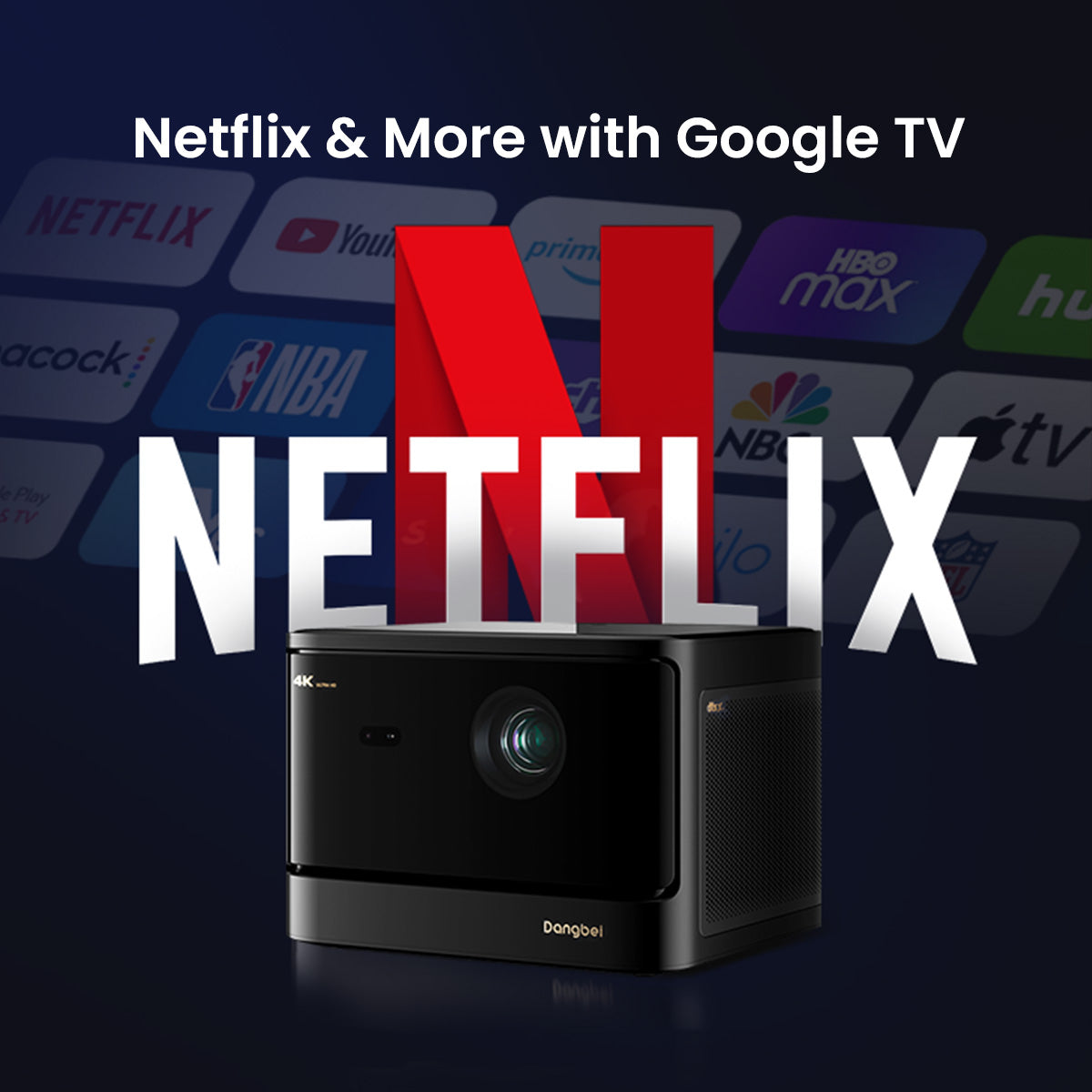 Dangbei DBOX02 (Mars pro2) 4K Projetor Laser Com Netflix Licenciado