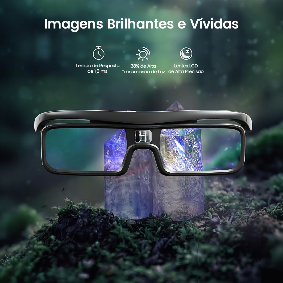 4 Óculos 3D DLP Ativo Projetores