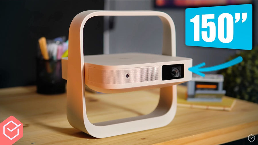 ADEUS TV! PROJETOR PORTÁTIL 150” com AJUSTE AUTOMÁTICO que EVITA OBSTÁCULOS! // XGIMI ELFIN FLIP