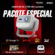 JMGO N3 SE - Projetor Gimbal Portátil 1080P com Laser Triplo, 1700 Lúmens ISO, Google TV com Netflix Nativo, Dolby Audio e Design Compacto