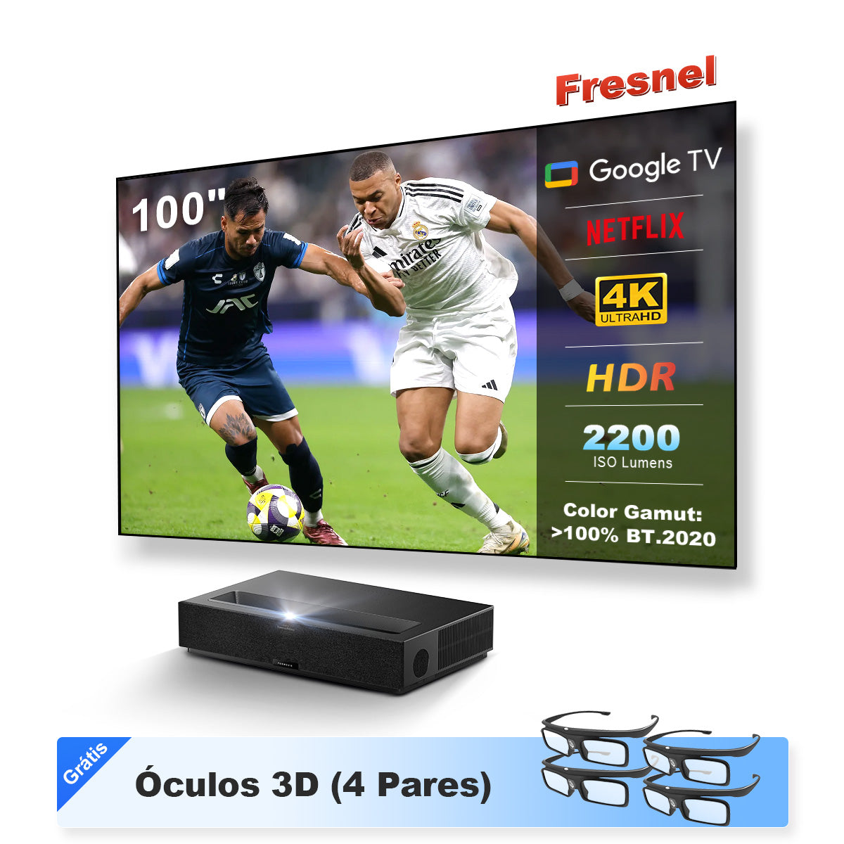 Formovie Theater Premium Laser 4K TV Projetor de ultracurta distância
