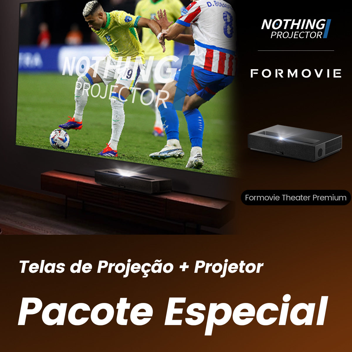 FS-Formovie Theater Premium Laser 4K TV Projetor de ultracurta distância