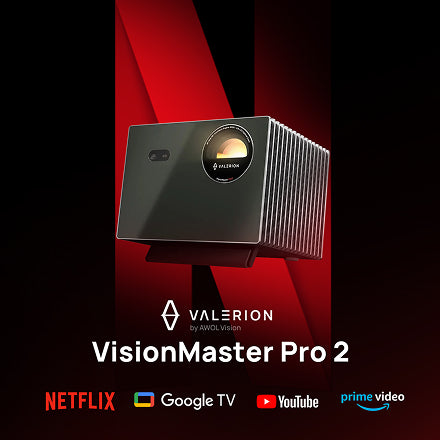 Valerion VisionMaster Pro 2 - Projetor de Longa Distância 4K Laser 3D