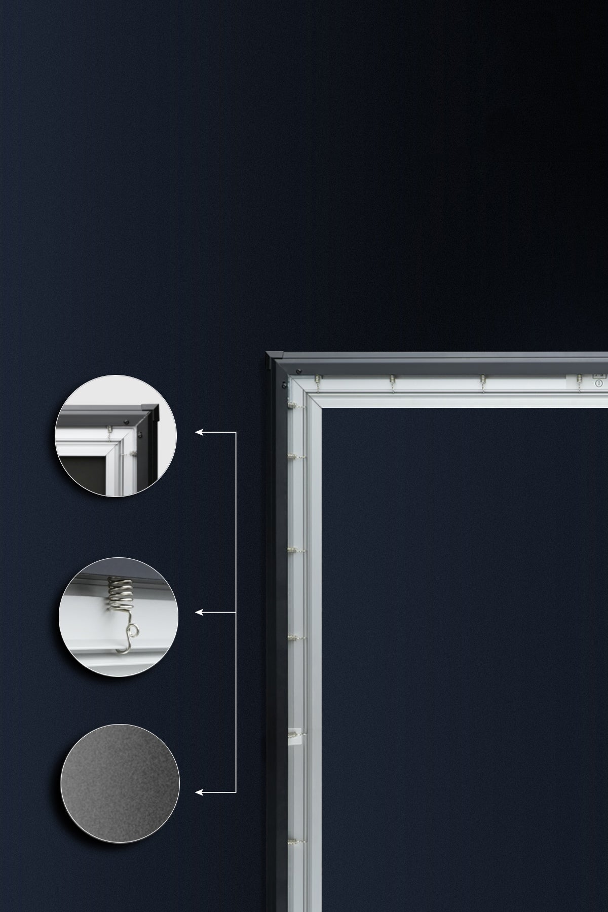 NothingProjector Black Series com moldura resistente e instalação simples.