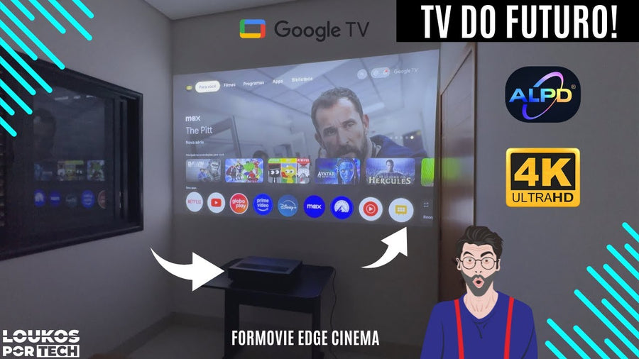 MELHOR PROJETOR QUE JÁ TESTEI! FORMOVIE EDGE CINEMA, a TV do FUTURO!
