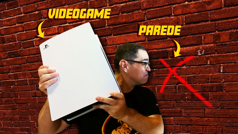 Joguei meus videogames na parede e foi surreal