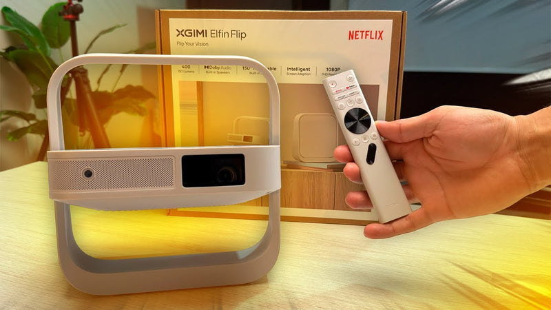 Projetor XGIMI Enfin Flip: Design Inovador e Qualidade Surpreendente | Unboxing e Impressões