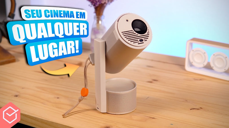 PROJETOR COMPACTO, POTENTE e com GOOGLE TV! ja vem com TRIPÉ e BATERIA! // XGIMI MOGO 3 PRO