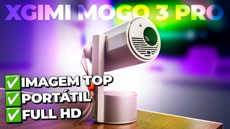 PROJETOR PORTÁTIL de ALTO NÍVEL! BATERIA BOA, IMAGEM TOP, SUPER CLARO! XGIMI MOGO 3 PRO - Review