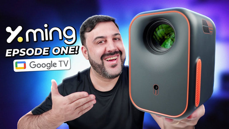 Projetor Xming EPSODE ONE - Pequeno, Completo com Google Tv!